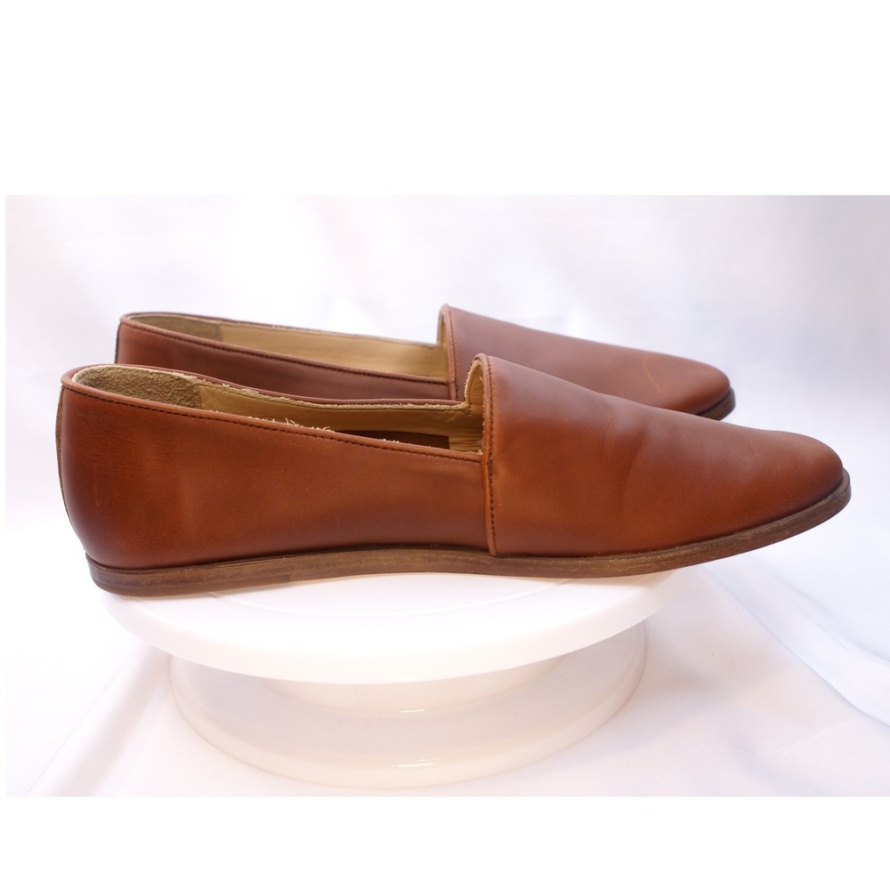 Nisolo Alejandro Slip On Loafers Mens 12 Brandy Brown Leather Made in Mexico - Picture 9 of 12